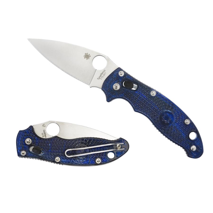 Spyderco Manix 2 Knife in Lightweight Trans Blue